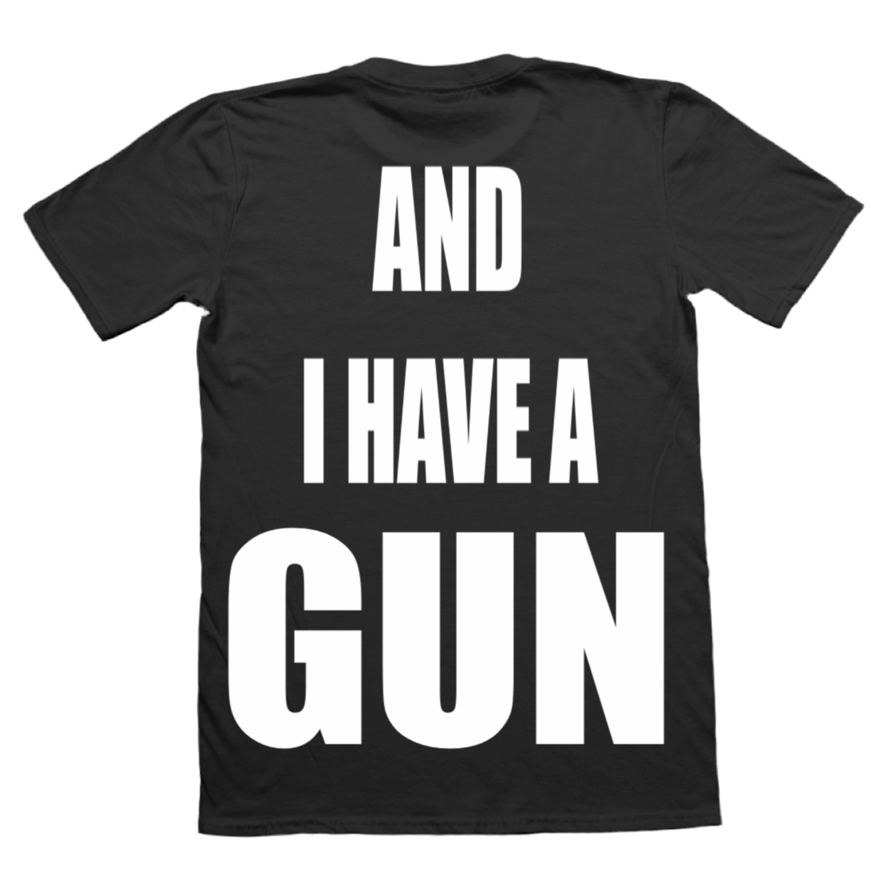 Fat Retard Faggot And I Have A Gun T-Shirt Black *PREORDER* HARDCORE THOUGHTS X JUNA COLLAB