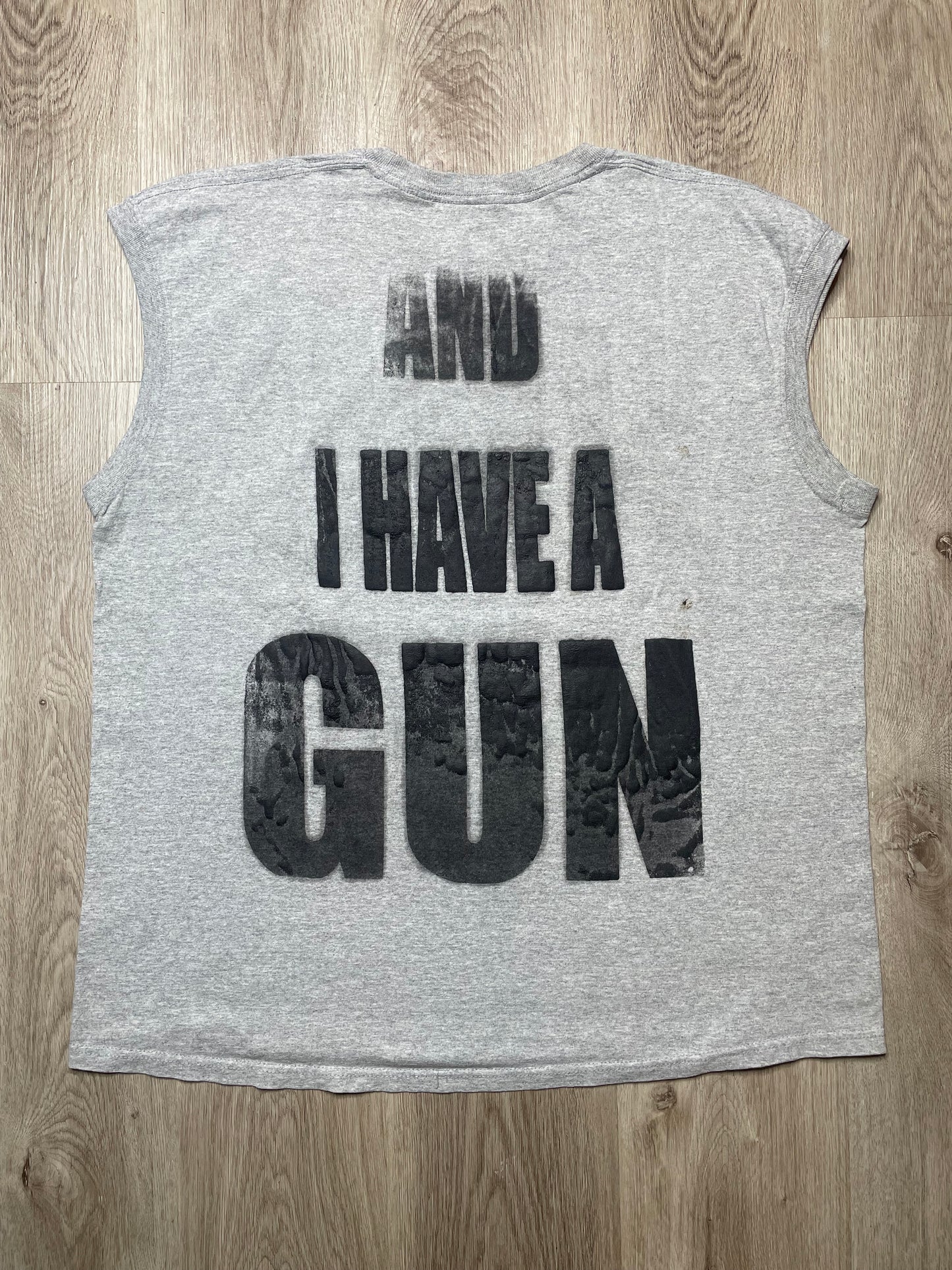 Fat Retard Faggot And I Have A Gun 1/1| T-Shirt (XL) HARDCORE THOUGHTS X JUNA COLLAB