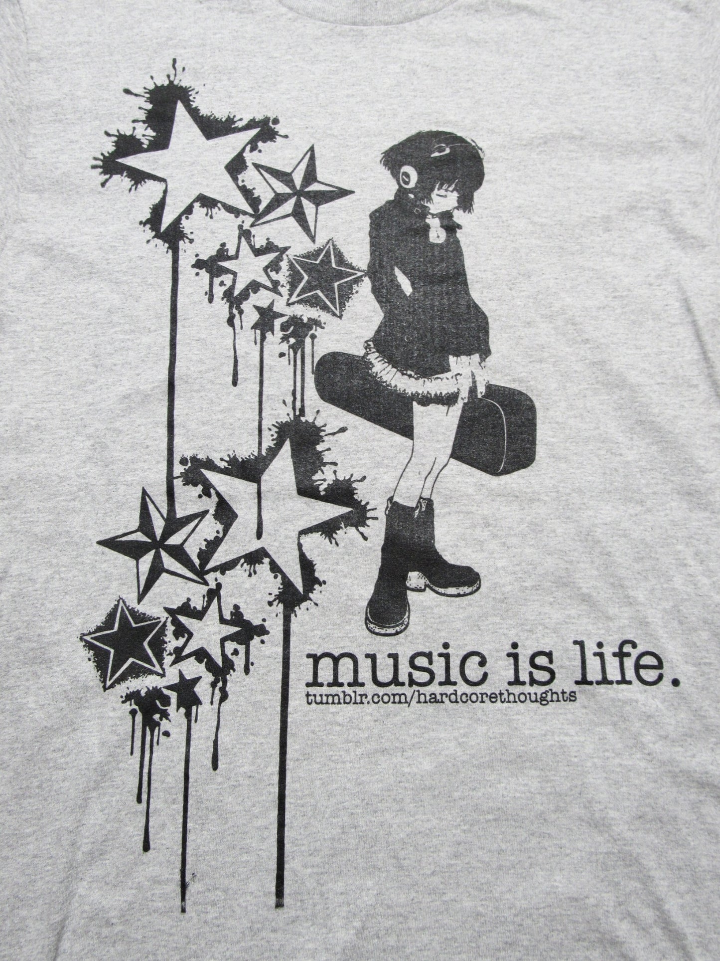 MUSIC IS LIFE TUMBLR SHIRT