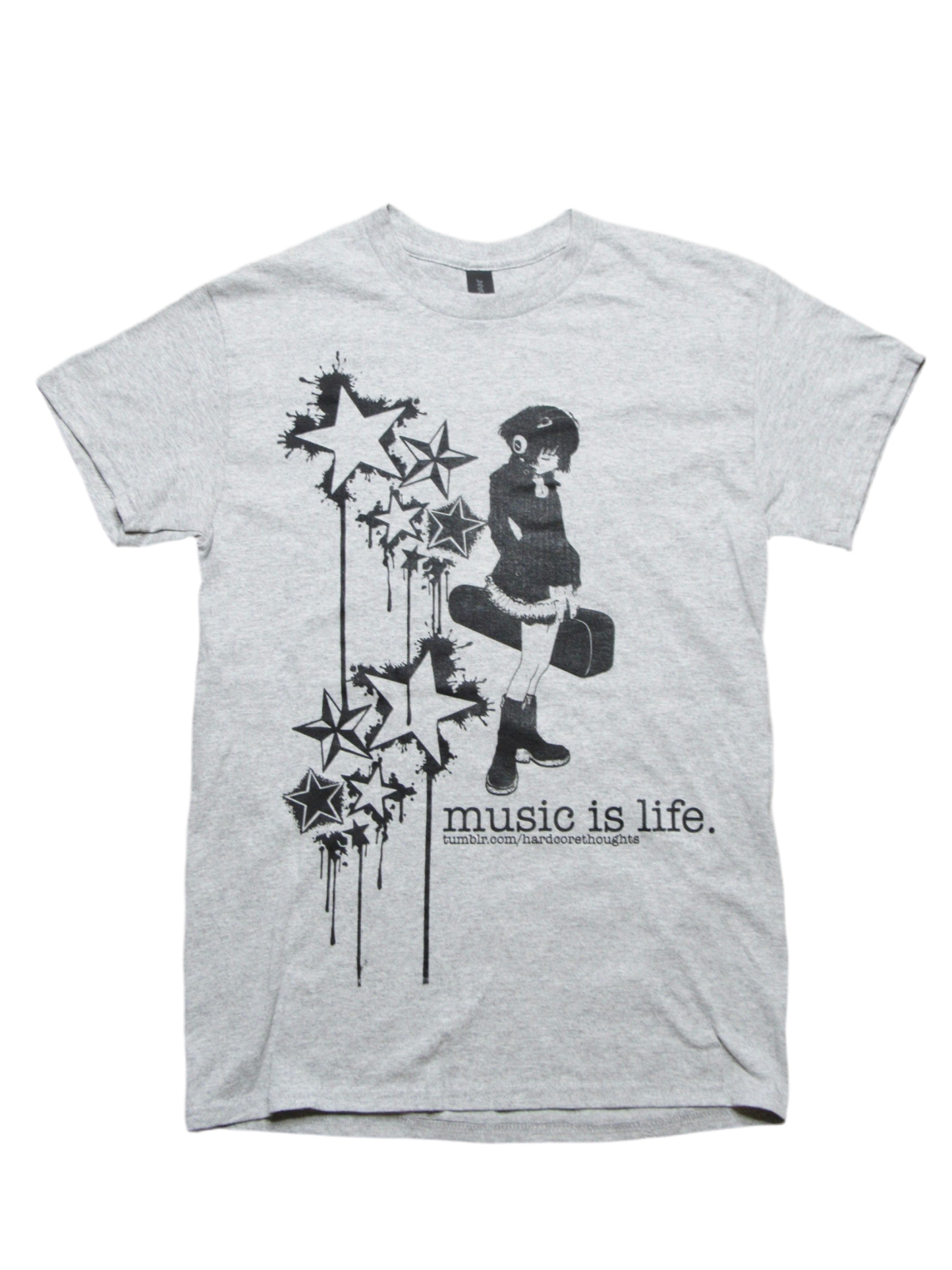 MUSIC IS LIFE TUMBLR SHIRT