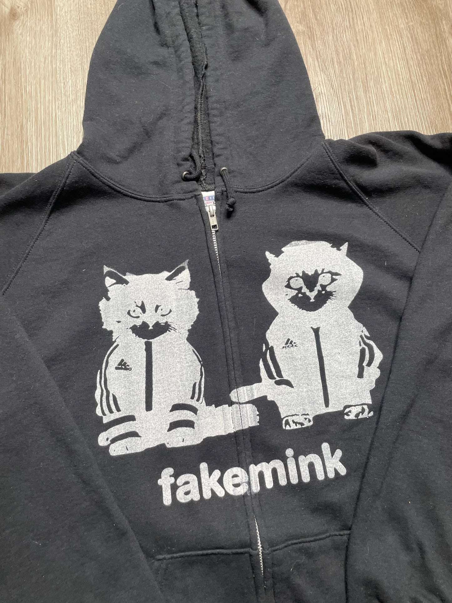 FAKEMINK Y2K HOODIE ZIP-UP XXL