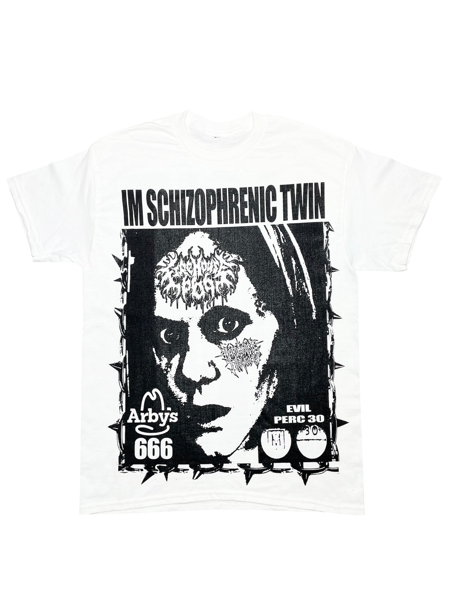 HARDCOREHOUSE CRASH OUT TEE WHITE