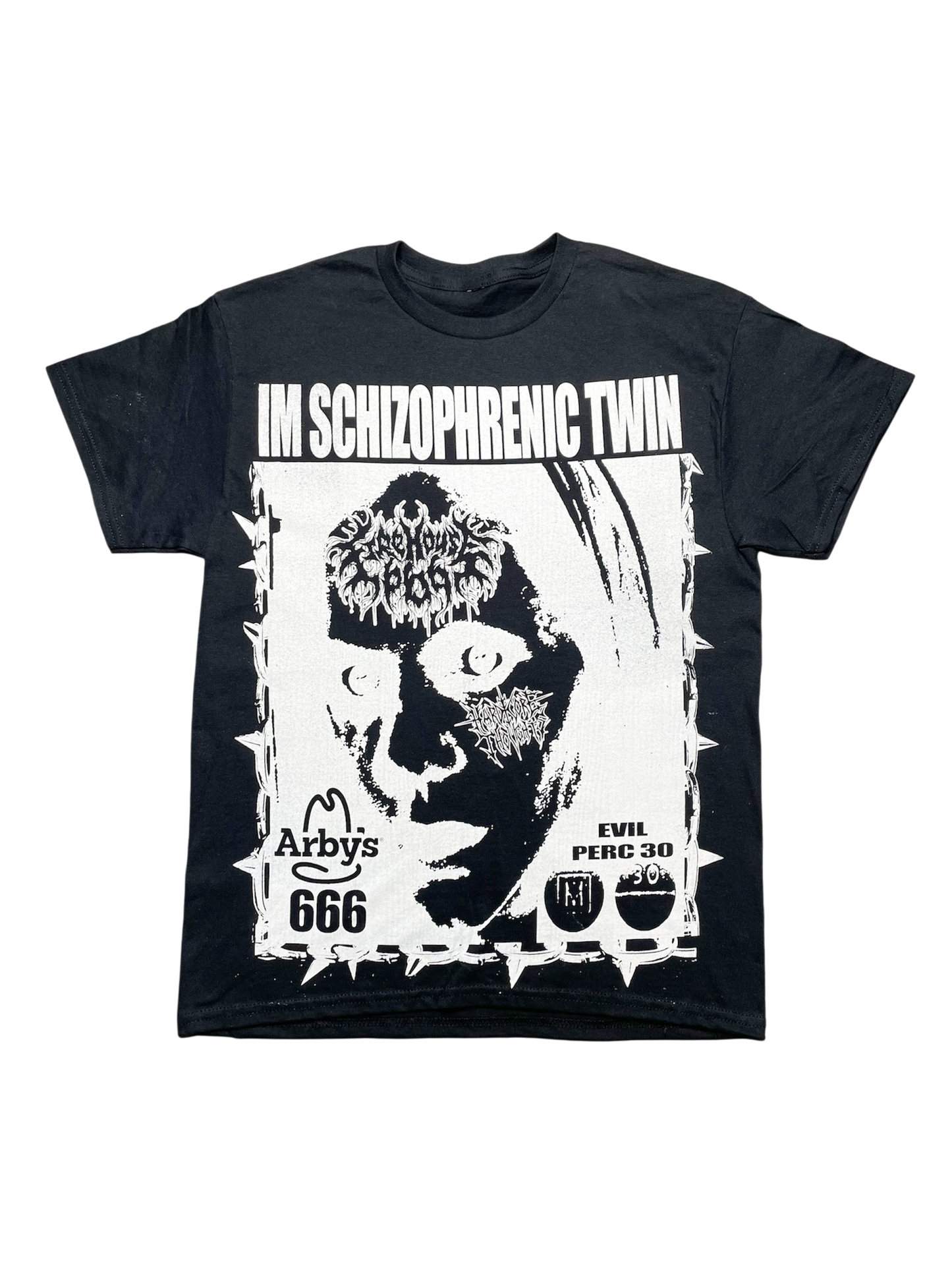 HARDCOREHOUSE CRASH OUT TEE BLACK