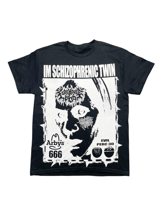 HARDCOREHOUSE CRASH OUT TEE BLACK